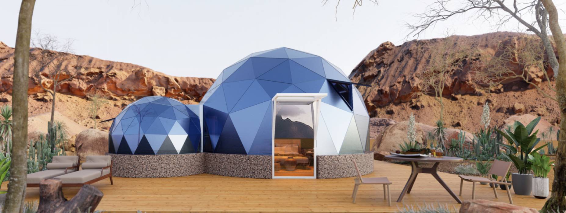 桃江县球形智能光伏玻璃星空房